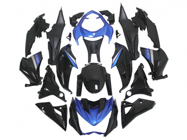 2014-2019 Kawasaki Z1000 Motorcycle Fairings - Blue Glossy Black Australia