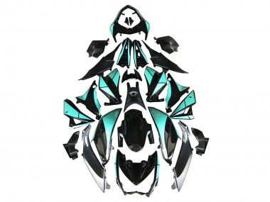 Affordable 2014-2019 Kawasaki Z1000 Motorcycle Fairings - Light Blue Glossy Black Silver Australia