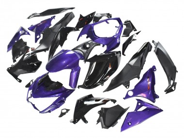 Affordable 2014-2019 Kawasaki Z1000 Motorcycle Fairings - Purple Glossy Black Matte Black Australia