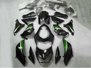 Affordable 2013-2018 Kawasaki Z800 Motorcycle Fairings - Glossy Black Green Silver Australia