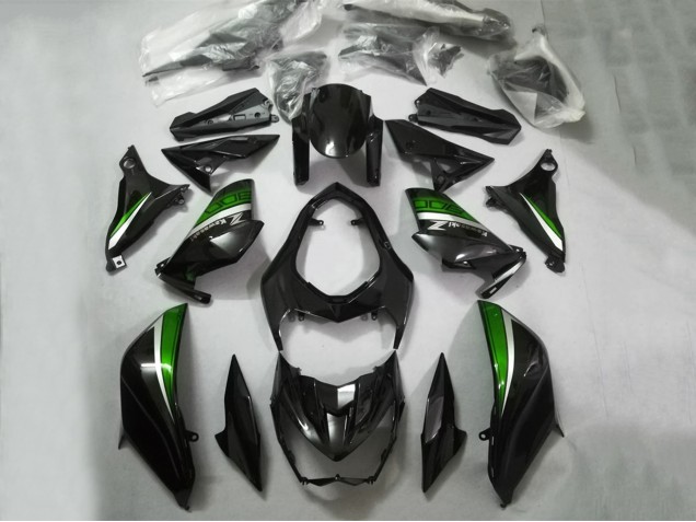 2013-2018 Kawasaki Z800 Motorcycle Fairings - Glossy Black Green Silver Australia