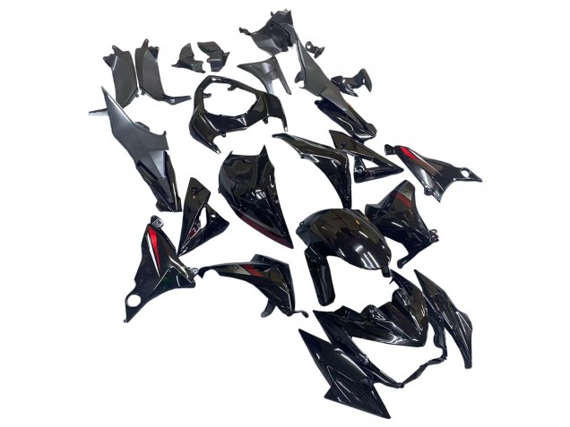2013-2018 Kawasaki Z800 Motorcycle Fairings - Glossy Black Red Australia