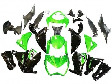 Affordable 2013-2018 Kawasaki Z800 Motorcycle Fairings - Green Glossy Black Australia
