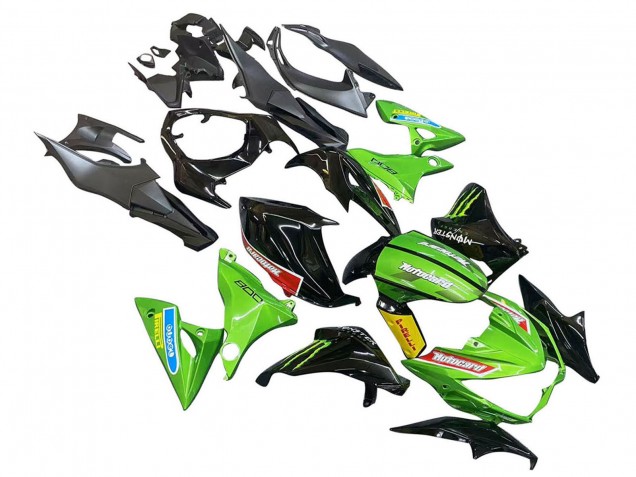 2013-2018 Kawasaki Z800 Motorcycle Fairings - Green Glossy Black Red Yellow Australia