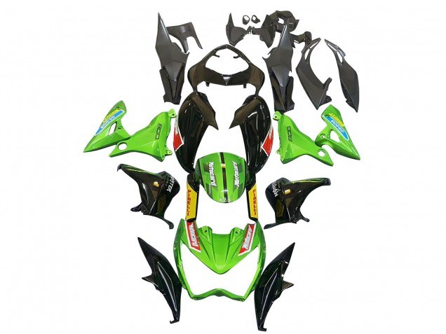 2013-2018 Kawasaki Z800 Motorcycle Fairings - Green Glossy Black Red Yellow Australia