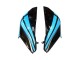 2013-2018 Kawasaki Z800 Motorcycle Fairings - Light Blue Glossy Black Australia