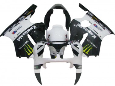 Affordable 2000-2001 Kawasaki ZX12R Motorcycle Fairings - White Black Yellow Elf Monster Australia