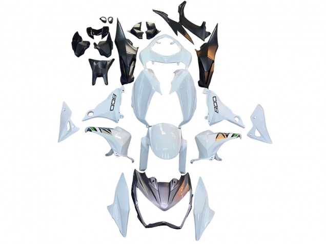2013-2018 Kawasaki Z800 Motorcycle Fairings - White Green Silver Black Australia