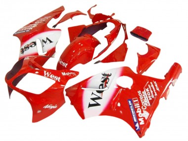 Affordable 2000-2001 Kawasaki ZX12R Motorcycle Fairings - Red White Black West Australia