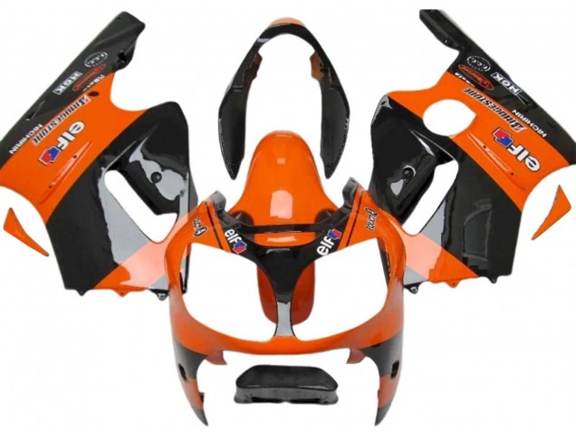 2000-2001 Kawasaki ZX12R Motorcycle Fairings - Orange Black Elf Michelin Australia