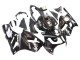 2000-2001 Kawasaki ZX12R Motorcycle Fairings - Glossy Black White Elf Snow Australia