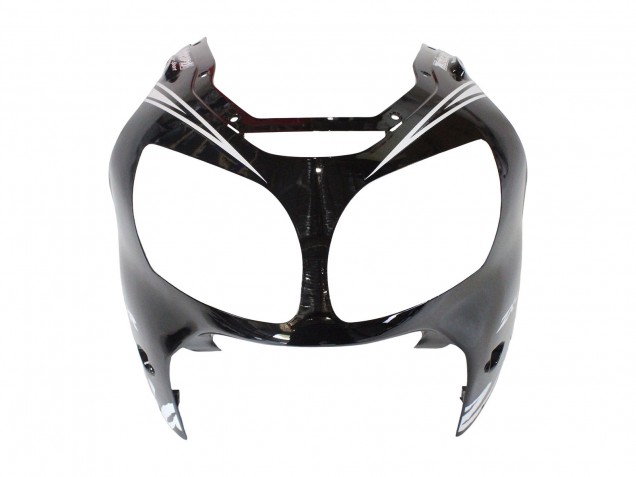 2000-2001 Kawasaki ZX12R Motorcycle Fairings - Glossy Black White Elf Snow Australia