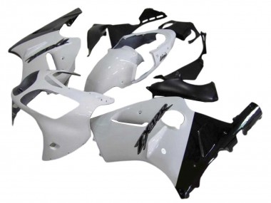 Affordable 2000-2001 Kawasaki ZX12R Motorcycle Fairings - White Glossy Black Australia