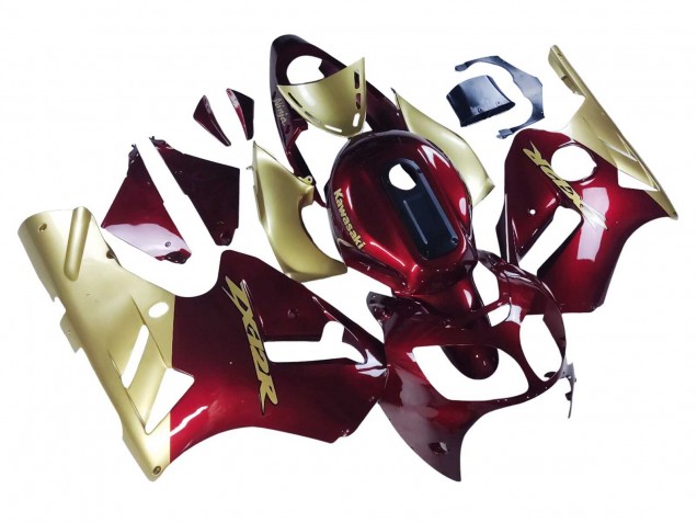 2000-2001 Kawasaki ZX12R Motorcycle Fairings - Red Gold Australia