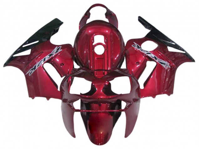 2002-2006 Kawasaki ZX12R Motorcycle Fairings - Candy Red Black Australia