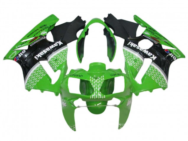 2002-2006 Kawasaki ZX12R Motorcycle Fairings - Green Black White Australia