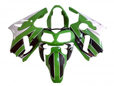 Affordable 2002-2006 Kawasaki ZX12R Motorcycle Fairings - White Green Black Australia