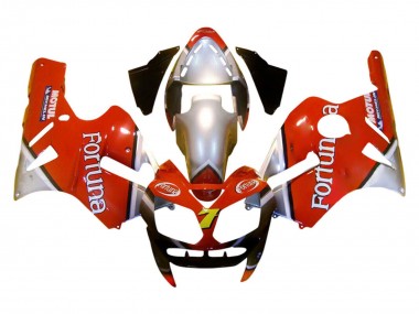 Affordable 2002-2006 Kawasaki ZX12R Motorcycle Fairings - Red Silver Fortuna Australia
