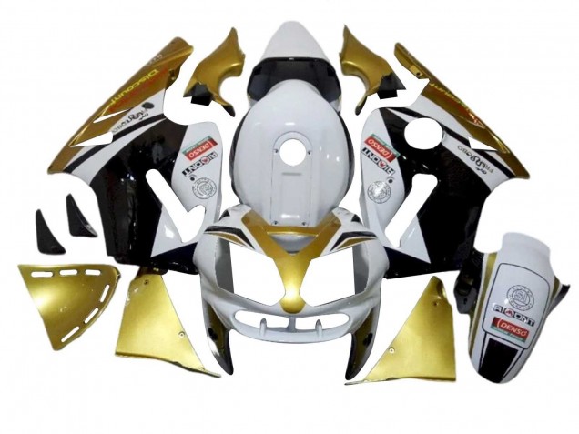 2002-2006 Kawasaki ZX12R Motorcycle Fairings - White Gold Black Red Denso Australia