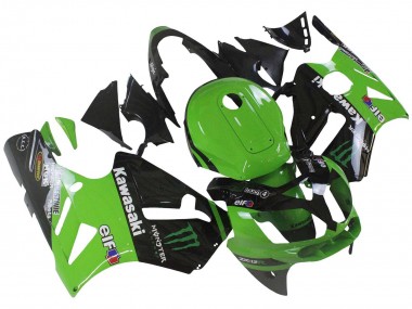 Affordable 2002-2006 Kawasaki ZX12R Motorcycle Fairing - Green Glossy Black Elf Touch4 Monster Australia