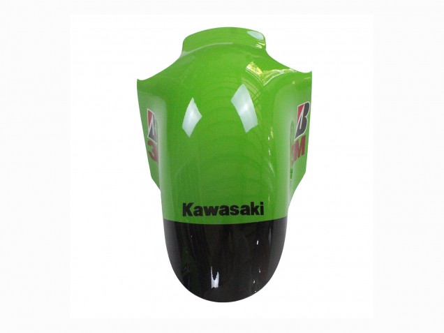 2002-2006 Kawasaki ZX12R Motorcycle Fairing - Green Glossy Black Elf Touch4 Monster Australia