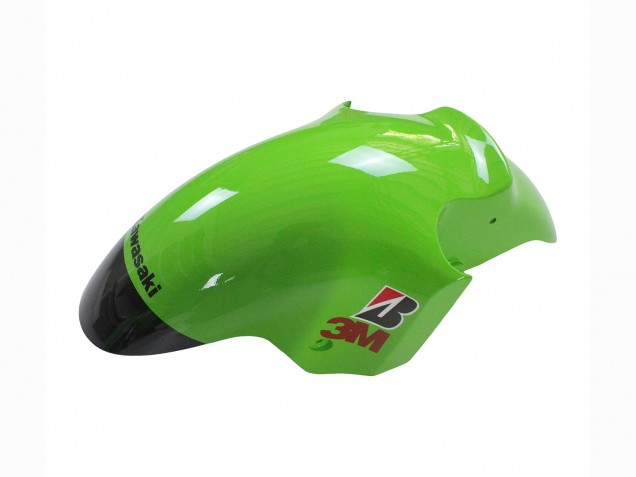 2002-2006 Kawasaki ZX12R Motorcycle Fairing - Green Glossy Black Elf Touch4 Monster Australia
