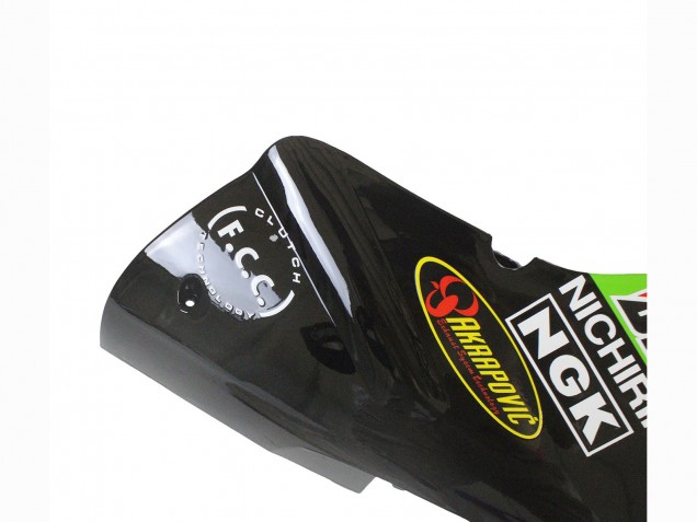 2002-2006 Kawasaki ZX12R Motorcycle Fairing - Green Glossy Black Elf Touch4 Monster Australia