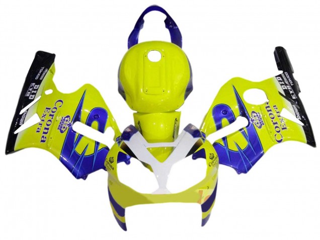 2002-2006 Kawasaki ZX12R Motorcycle Fairings - Yellow White Blue Corona Extra Australia