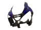 2000-2001 Kawasaki ZX9R Motorcycle Fairings - Glossy Black Blue Flame White Australia