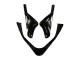 2000-2001 Kawasaki ZX9R Motorcycle Fairings - Glossy Black Blue Flame White Australia