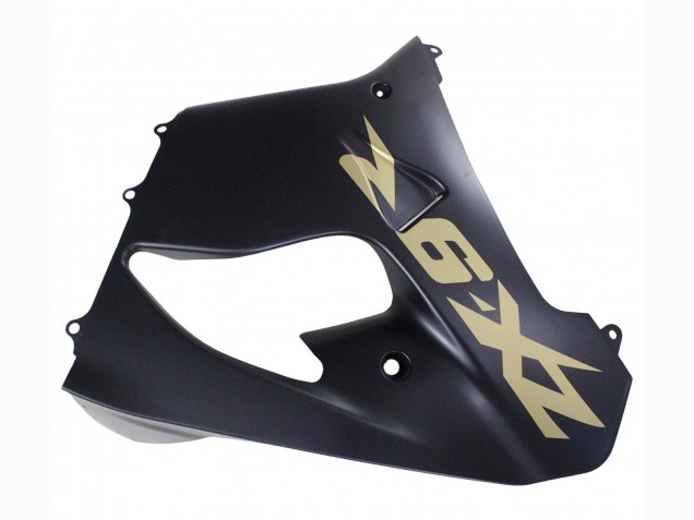 2000-2001 Kawasaki ZX9R Motorcycle Fairings - Matte Black Gold Australia