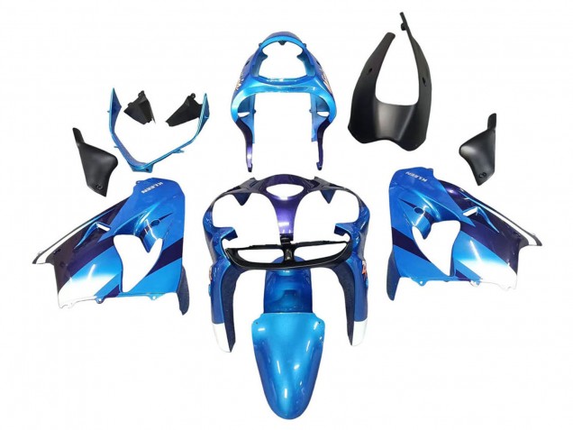 2000-2001 Kawasaki ZX9R Motorcycle Fairings - Blue Black Australia