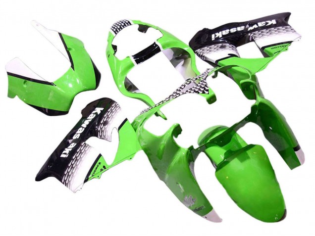 2000-2001 Kawasaki ZX9R Motorcycle Fairings - Green White Black Australia