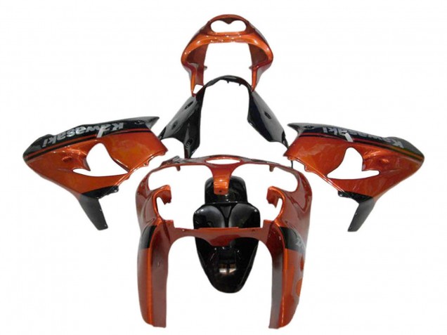 2000-2001 Kawasaki ZX9R Motorcycle Fairing - Orange Black Australia