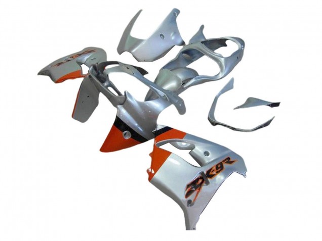 2000-2001 Kawasaki ZX9R Motorcycle Fairings - Silver Red Australia