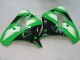 2000-2001 Kawasaki ZX9R Motorcycle Fairings - Green Silver Black Australia