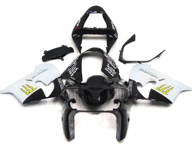 Affordable 2002-2003 Kawasaki ZX9R Motorcycle Fairings - White Glossy Black Yellow Monster Australia