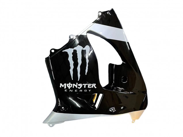 2002-2003 Kawasaki ZX9R Motorcycle Fairings - Silver Glossy Black Monster Elf Australia