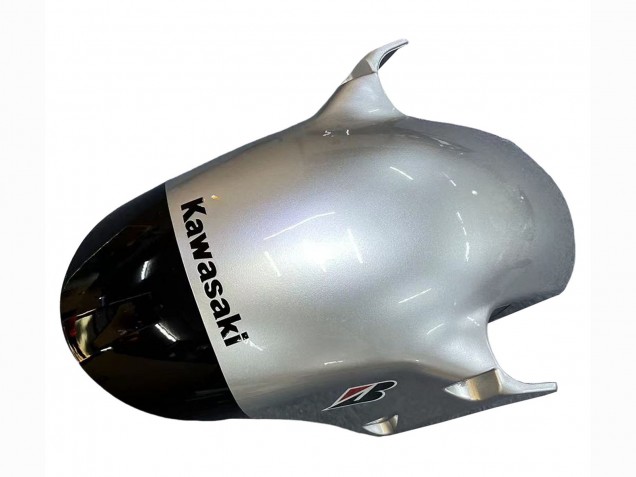 2002-2003 Kawasaki ZX9R Motorcycle Fairings - Silver Glossy Black Monster Elf Australia