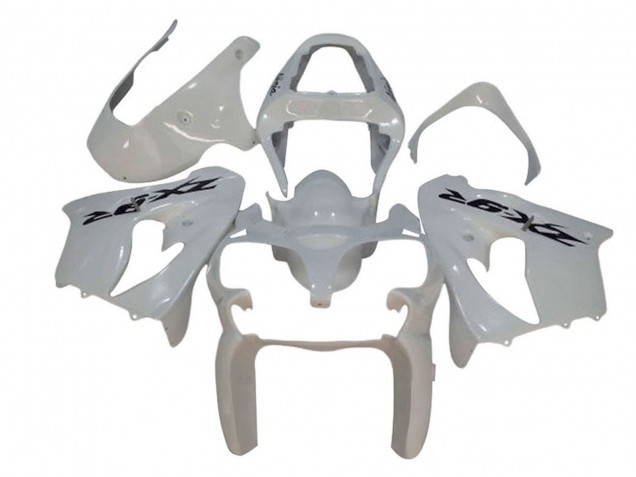 2002-2003 Kawasaki ZX9R Motorcycle Fairings - White Black Decal Australia