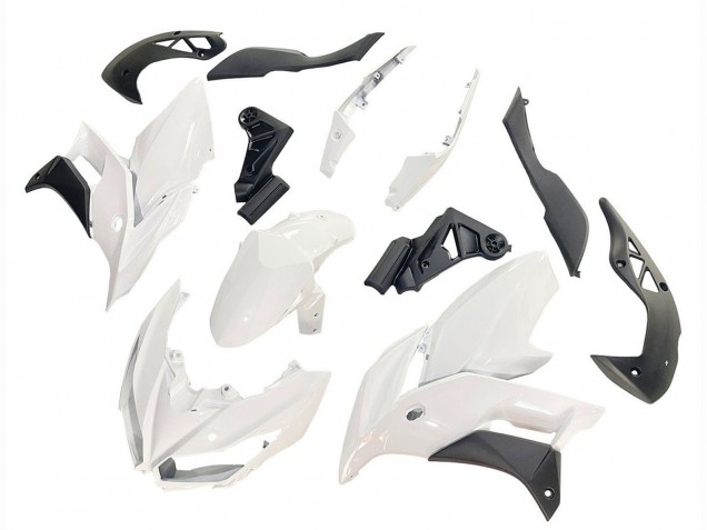 2015-2021 Kawasaki Versys 650 Motorcycle Fairings - White Matte Black Australia