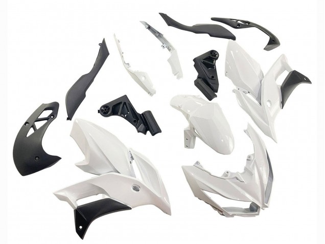 2015-2021 Kawasaki Versys 650 Motorcycle Fairings - White Matte Black Australia