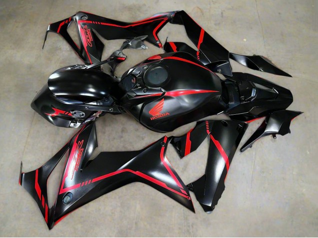 2019-2020 Honda CBR650R Motorcycle Fairings - Glossy Black Red Stripe Australia