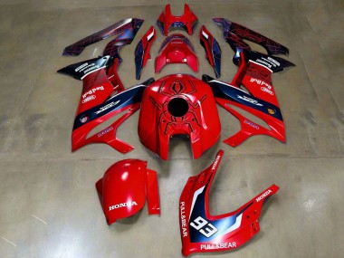 Affordable 2019-2020 Honda CBR650R Motorcycle Fairings - Red White Dark Blue HRC Pull&Bear 93 Australia