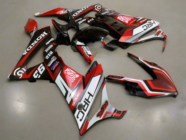 2019-2020 Honda CBR650R Motorcycle Fairings - White Red Glossy Black HRC Australia