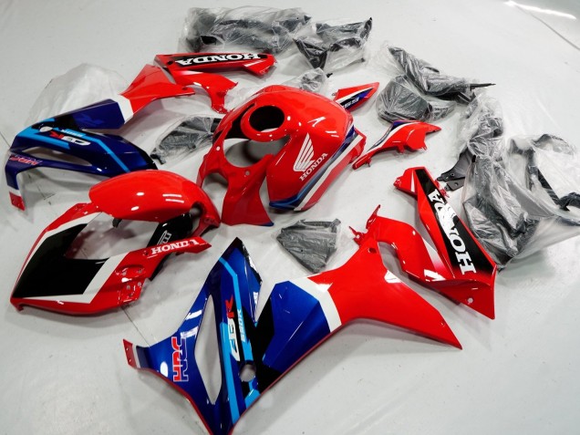 2019-2020 Honda CBR650R Motorcycle Fairings - Red White Blue Glossy Black HRC Australia
