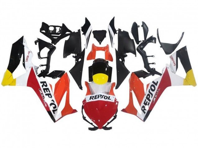 2019-2020 Honda CBR650R Motorcycle Fairings - Orange White Red Yellow Glossy Black Repsol Australia