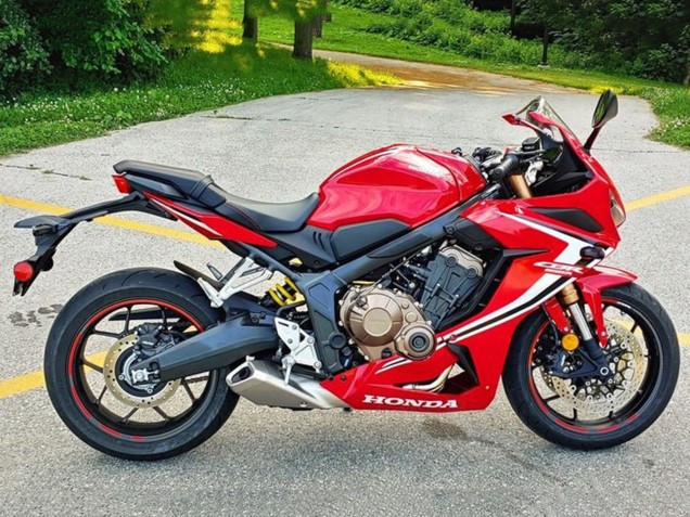 2019-2020 Honda CBR650R Motorcycle Fairings - Red White Black Stripe Australia