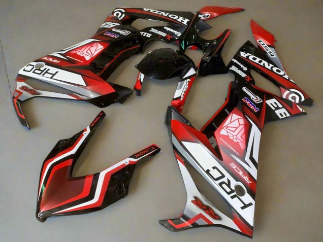 2021-2023 Honda CBR650R Motorcycle Fairings - White Red Glossy Black HRC Australia