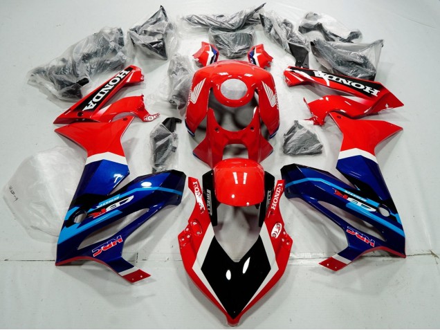 2021-2023 Honda CBR650R Motorcycle Fairings - Red Blue HRC Australia